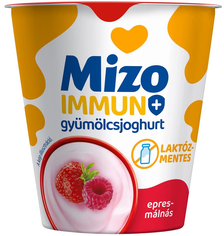 Mizo Immun+ Lastose free Strawberry Raspberry Fruit Yogurt