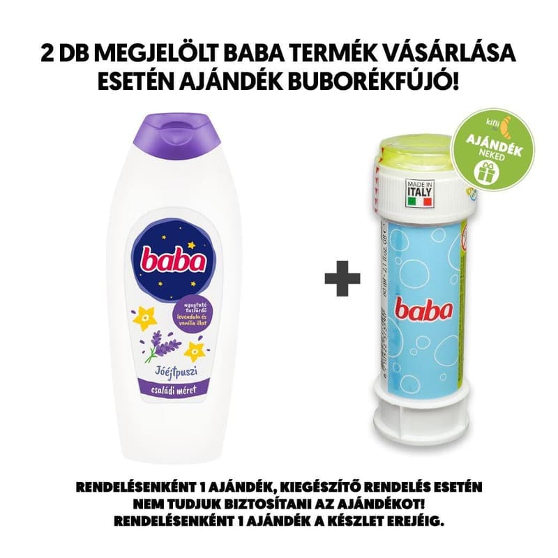 Baba Lavender and Vanilla Scented Soothing Shower Gel, 750 ml