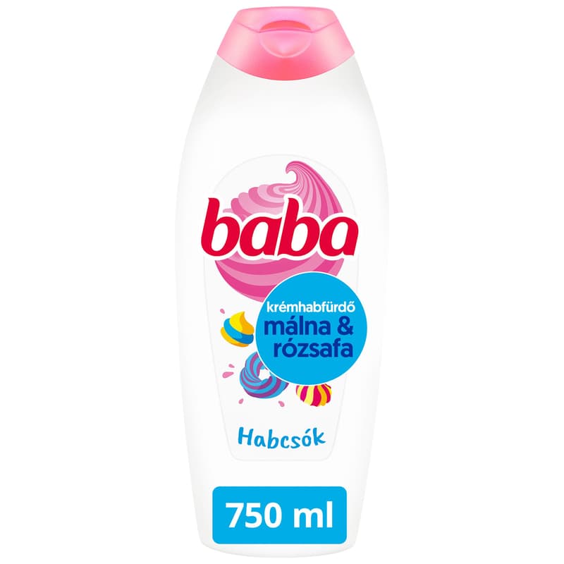 Baba bath gel with raspberry and rose, 750ml