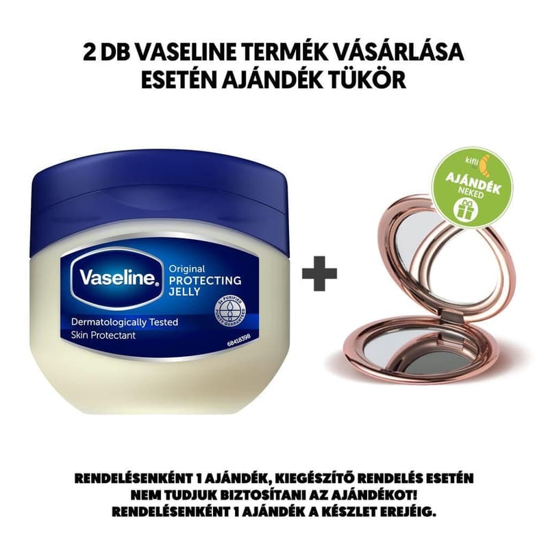 Vaseline Petroleum Jelly Original tégelyes krém, 100 ml