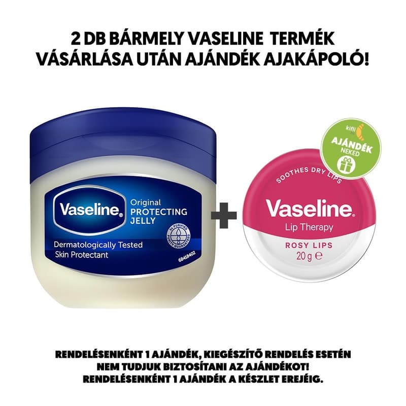 Vaseline Petroleum Jelly Original tégelyes krém, 100 ml