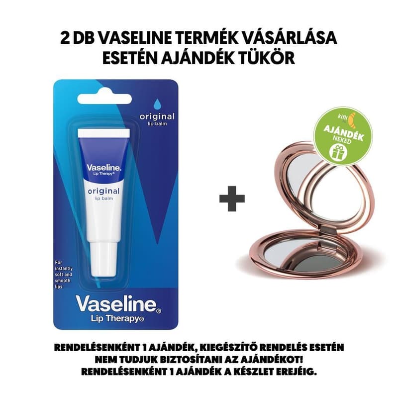 Vaseline Original ápoló ajakbalzsam, 10 g