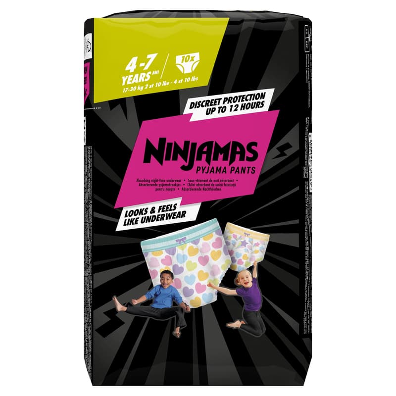 Ninjamas Pyjama Pant S7 10CT