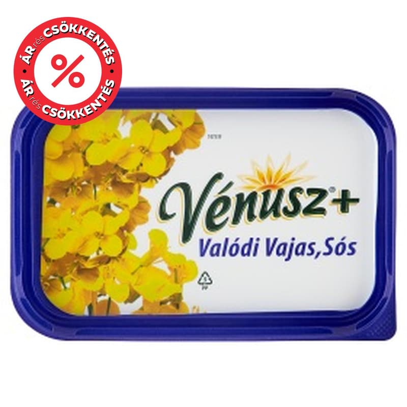 Vénusz+ Valódi Vajas, sós margarin