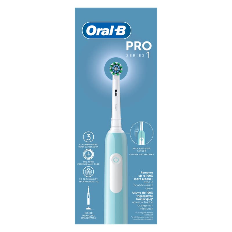 Oral-B Pro1 Elektromos Fogkefe, Kék, 1 db