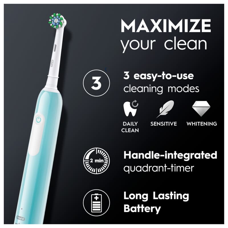 Oral-B Pro1 Elektromos Fogkefe, Kék, 1 db