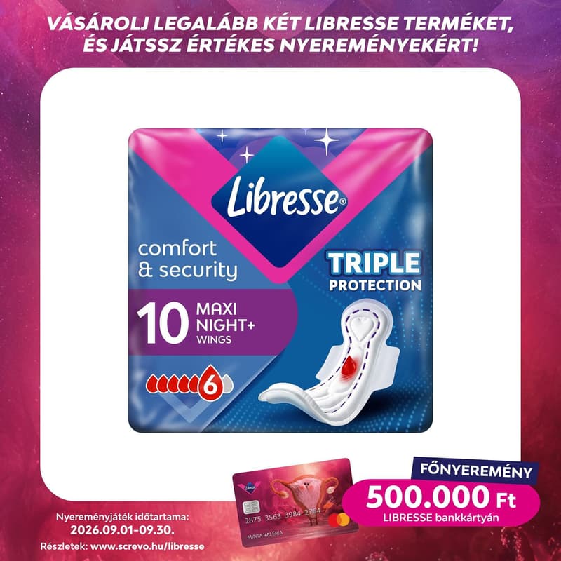 Libresse Maxi Goodnight+ Comfort & Security sanitary napkins