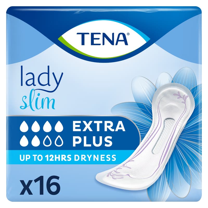 Tena Lady Slim Extra Plus soft pad for moderate incontinence