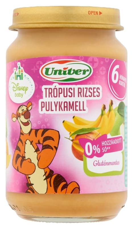 Univer Disney Trópusi Gyümölcsös Rizs Pulykahússal bébiétel 6 hónapos kortól