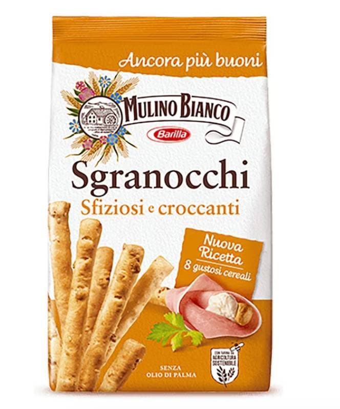 Mulino Bianco Sgranocchi breadsticks with crunchy cereals and sesame