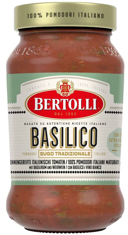 Bertolli Basiico pasta sauce