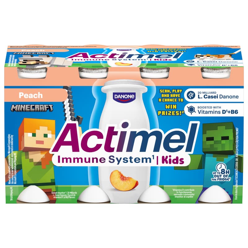 Danone Actimel ActiKids Peach (8x100g)
