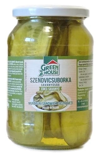 GreenHouse szendvicsuborka édes-savanyú (510 g)