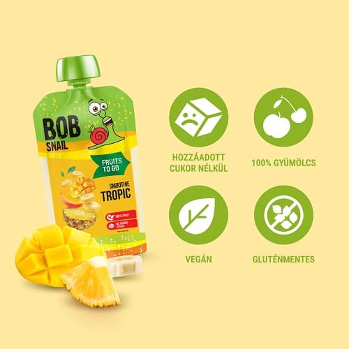BOB Snail Smoothie tropic (banán-ananász-mangó)