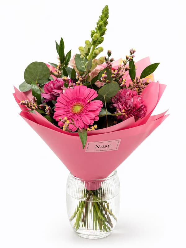 Nusy Flower Virágcsokor pink színekben