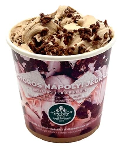 Hazelnut Waffel Ice Cream with no added sugar, no milk