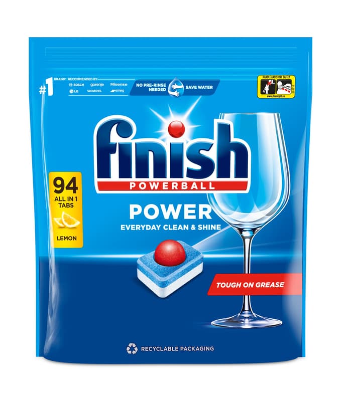 Finish Power All in 1 mosogatógép-tabletta, Regular