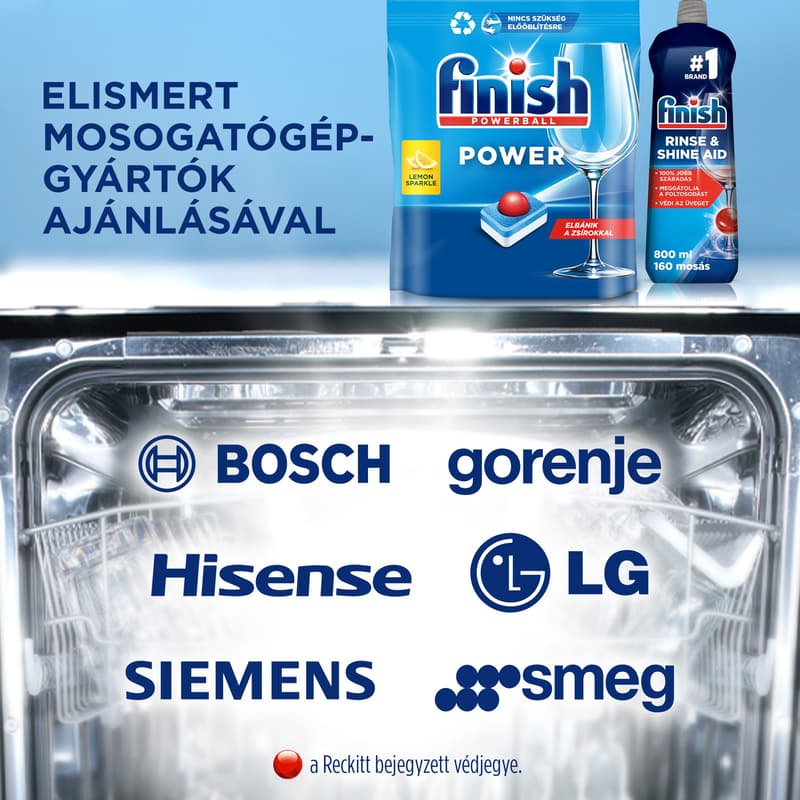 Finish Power All in 1 mosogatógép-tabletta, Regular