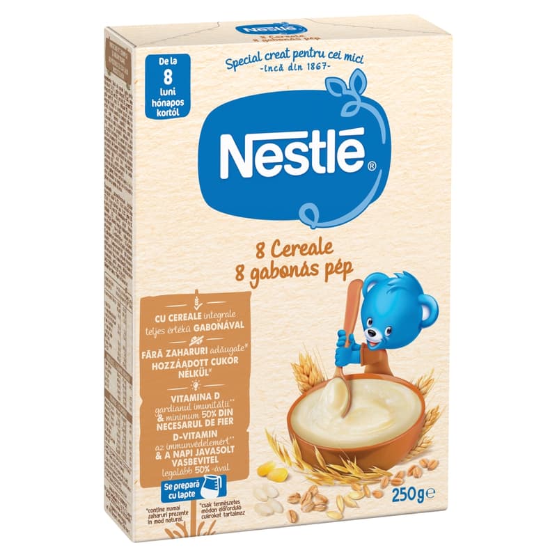 Nestlé 8 gabonás pép8 hónapos kortól