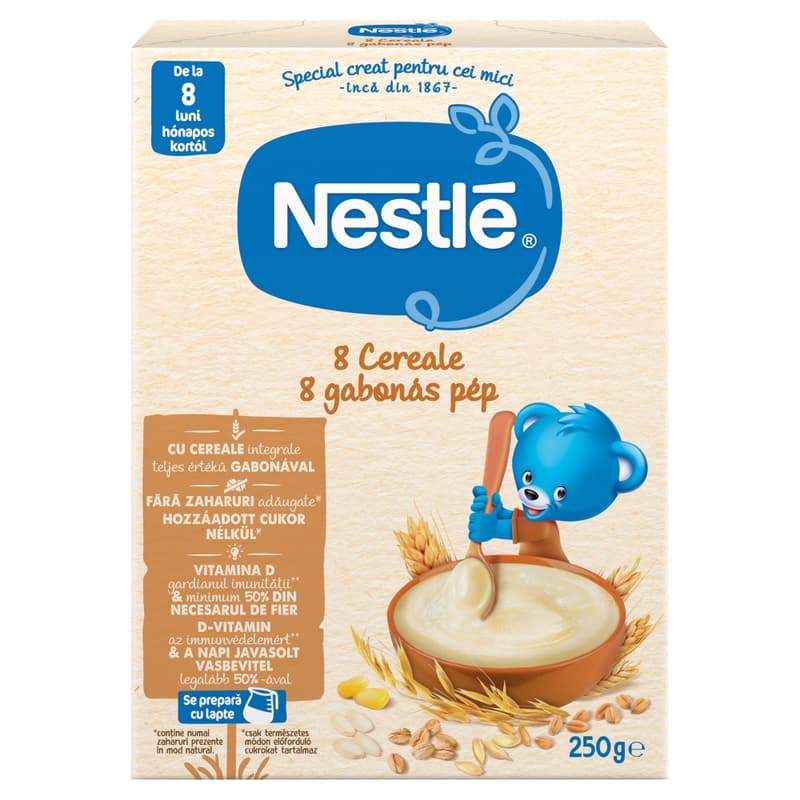 Nestlé 8 gabonás pép8 hónapos kortól