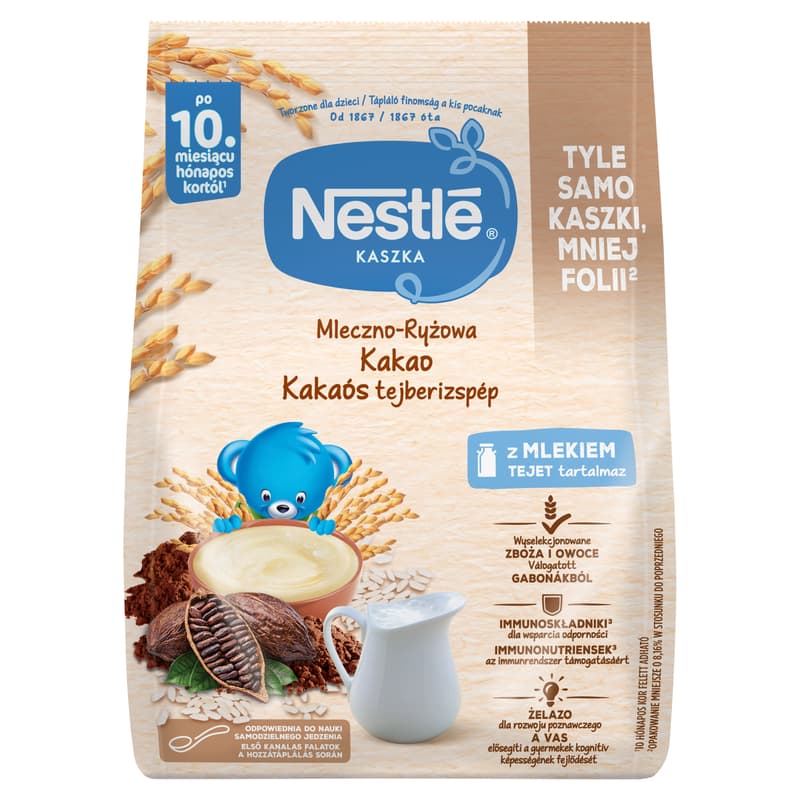 Nestlé Kakaós tejberizspép 10 hónapos kortól