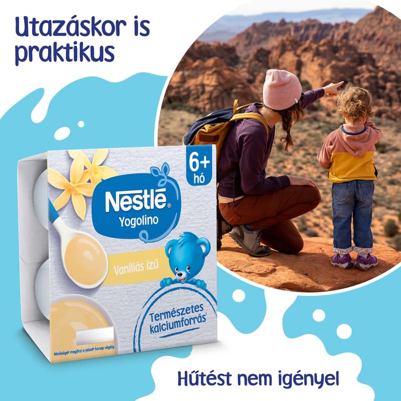 Nestlé Vaníliás Yogolino 4x100g 6-36 hónapos korig