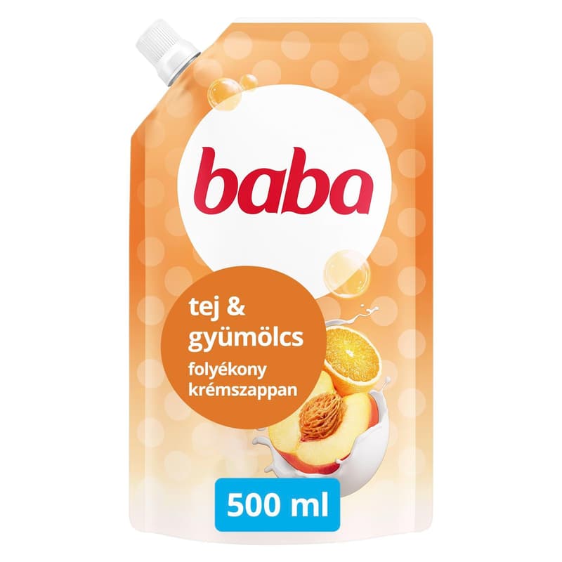 Baby milk and fruit scent liquid cream soap refill