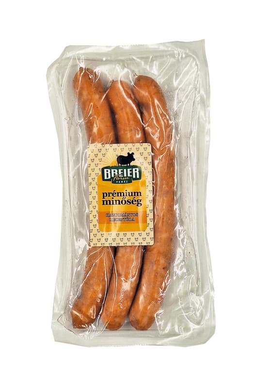 Breier Farm's BBQ sausage with cheese