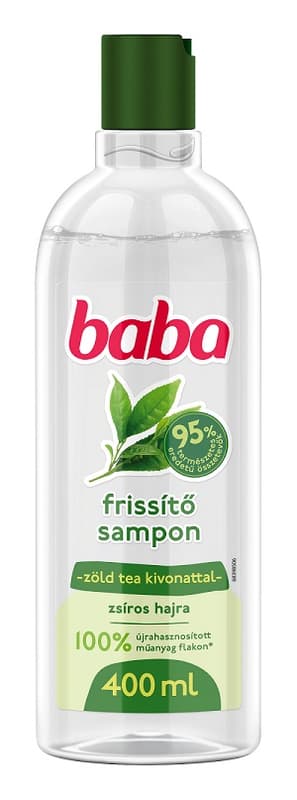 Baby shampoo for oily hair with green tea extract