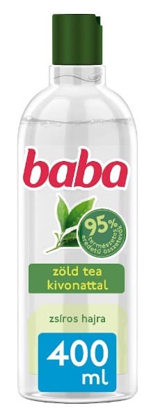 Baby shampoo for oily hair with green tea extract