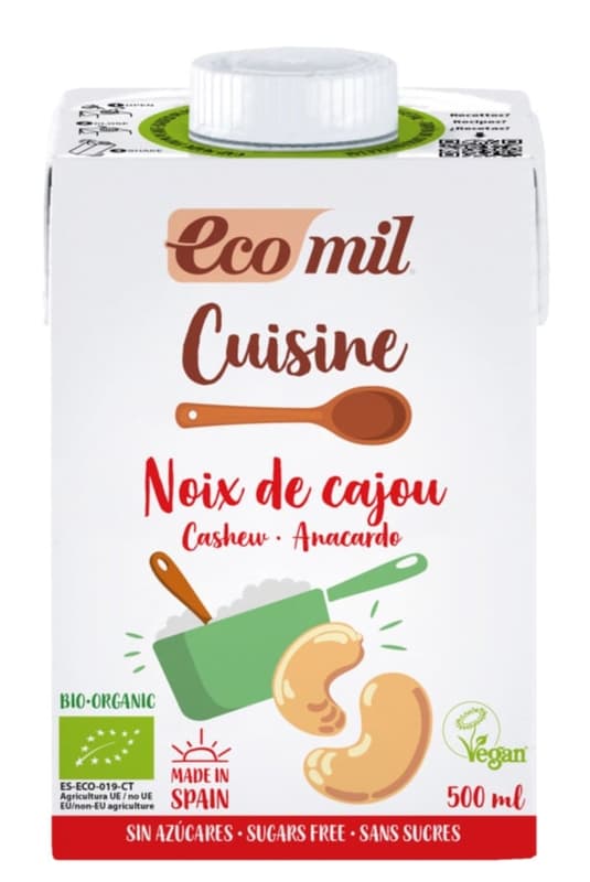 Ecomil BIO Konyhai főzőalap kesudióból, cukormentes