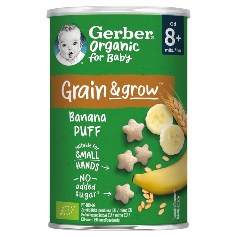 Gerber banános bio gabonasnack
