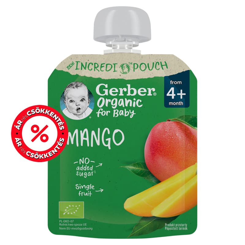 Gerber Bio mangó gyümölcspüré
