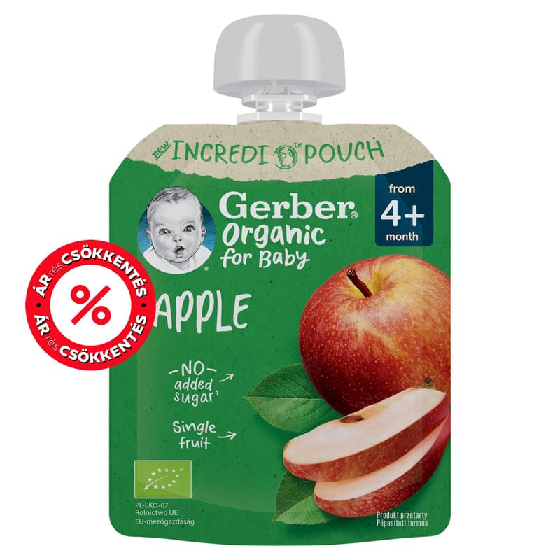 Gerber Bio alma gyümölcspüré