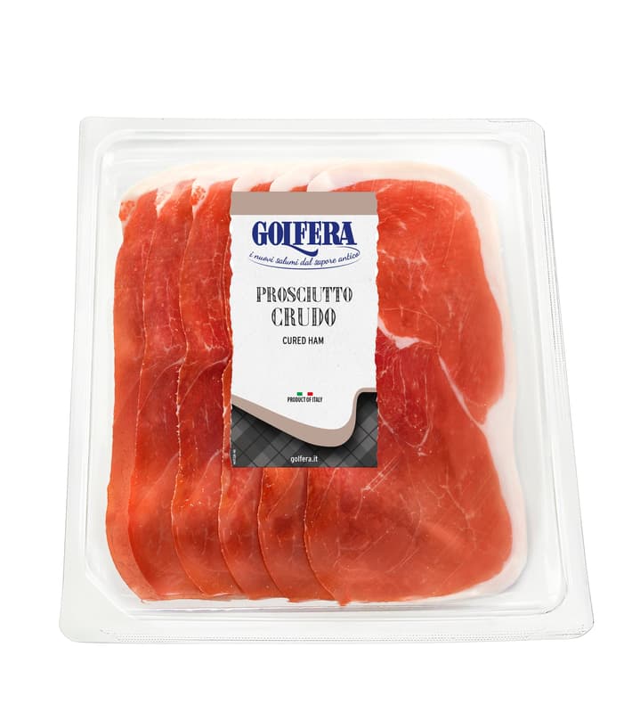 Golfera Prosciutto Crudo cured ham sliced