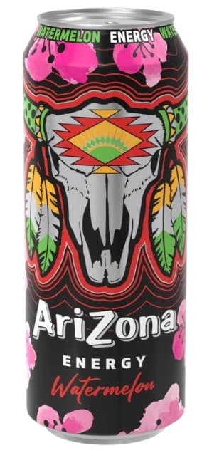 AriZona ENERGY Görögdinnye ízű herbal energiaital zöld tea kivonattal, koffeinnel, vitaminokkal