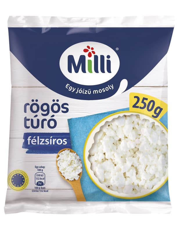 Milli Félzsíros rögös tehéntúró