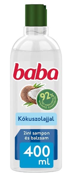 Baba 2in1 shampoo and conditioner for dry and broken hair with coconut oil