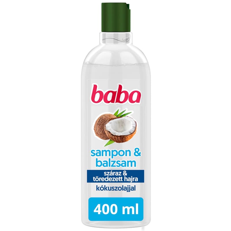 Baba 2in1 shampoo and conditioner for dry and broken hair with coconut oil