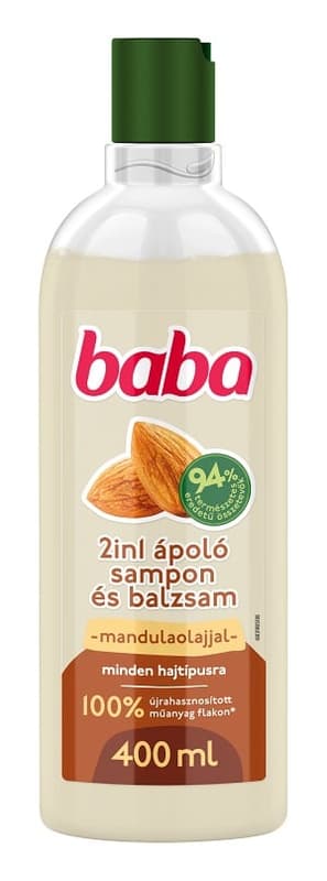 Baby 2in1 shampoo and conditioner for all hair types with almond oil