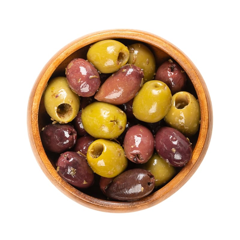 BELLA ITALY PITTED green and black olives MIX 140G