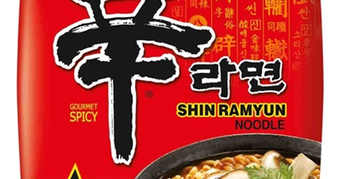 Pyongyang Instant Ramyun Nongshim Instant Tészta Shin Ramyun