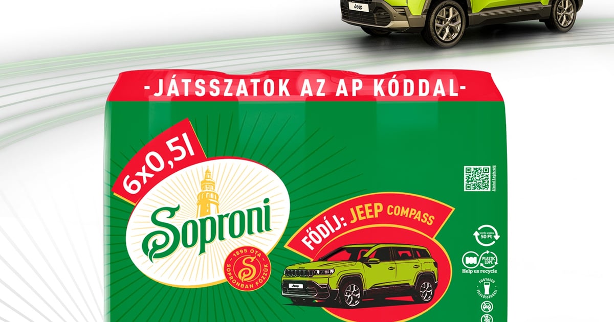 Soproni Lager világos sör 4,5% (6 db)