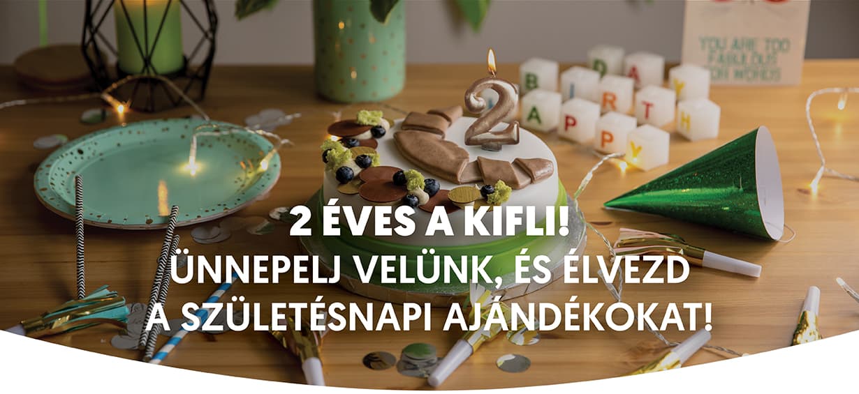 2 éves születésnap - 2 ÉVES A KIFLI!