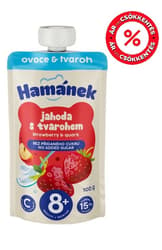 Hamánek dessert apple strawberry cottage cheese sachet