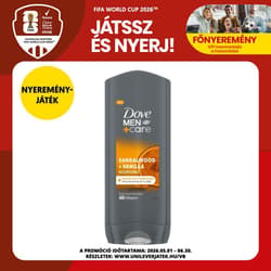 Dove Men+Care Sandalwood & Vanilla férfi tusfürdő, 400 ml