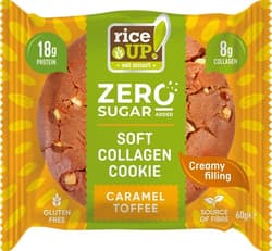 Rice UP Zero Cookies Kollagén, protein keksz Karamell ízű