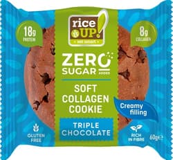 Rice UP Zero Cookies Kollagén, protein keksz Triplacsoki ízű