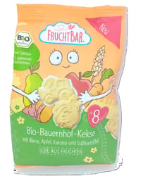 FruchtBar - Organic Farm Biscuits with Pear, Apple, Carrot and Sweet Potato 8 months/100g