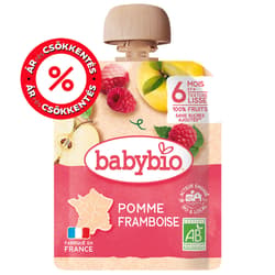 Babybio Apple Raspberry pouch 90g 6m+